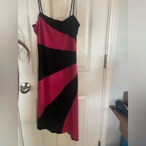 Black and pink Y2K dress